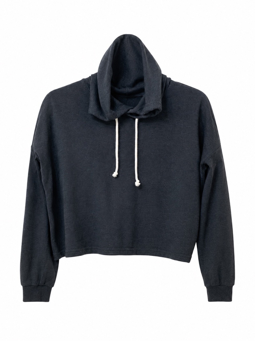 H&M Gray Long Sleeve Cropped Hoodie with Red DIVIDED Tag ,Size-8